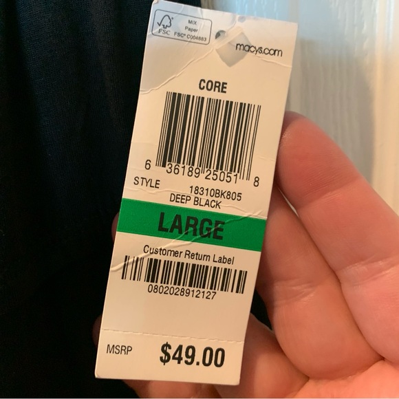 STYLE & CO Women’s Black Tiered Midi Skirt Large NWT - Picture 7 of 9